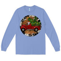 Colony Blue Farm Truck Christmas Long Sleeve Tee - RanaPortraitStore