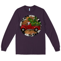 Plum Farm Truck Christmas Long Sleeve Tee - RanaPortraitStore