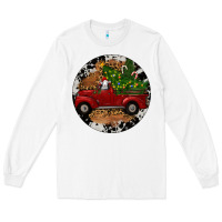 White Farm Truck Christmas Long Sleeve Tee - RanaPortraitStore