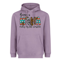 Lavender being mama makes my life complate Heavyweight Hoodie - CowhideDigitalArt