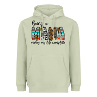 Matcha being mama makes my life complate Heavyweight Hoodie - CowhideDigitalArt