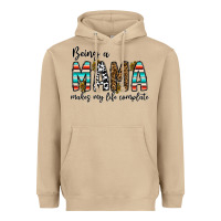 Being Mama Makes My Life Complate Heavyweight Hoodie | Teevron
