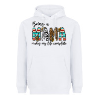 White being mama makes my life complate Heavyweight Hoodie - CowhideDigitalArt