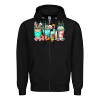 Black easter nurse coffee cups Zipper Hoodie - Zillion Design Studio