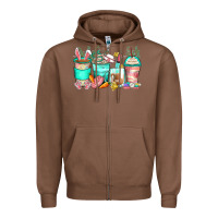 Chestnut easter nurse coffee cups Zipper Hoodie - Zillion Design Studio