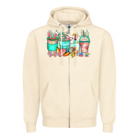 Sandshell easter nurse coffee cups Zipper Hoodie - Zillion Design Studio
