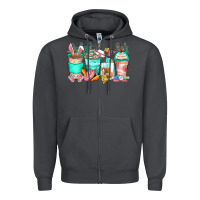 Smoke easter nurse coffee cups Zipper Hoodie - Zillion Design Studio