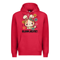 Cardinal bloom bestie cat Premium Hoodie - MaliasSmallBusiness