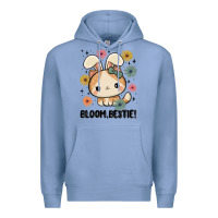 Colony Blue bloom bestie cat Premium Hoodie - MaliasSmallBusiness