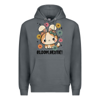 Rock bloom bestie cat Premium Hoodie - MaliasSmallBusiness
