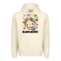 Sandshell bloom bestie cat Premium Hoodie - MaliasSmallBusiness