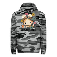 Slate Camo bloom bestie cat Premium Hoodie - MaliasSmallBusiness