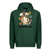 Sports Green bloom bestie cat Premium Hoodie - MaliasSmallBusiness