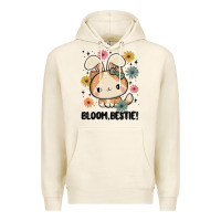 Tofu bloom bestie cat Premium Hoodie - MaliasSmallBusiness