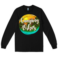 Black camping vibes Long Sleeve Tee - texasbilliewilder