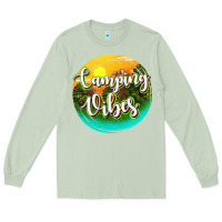 Matcha camping vibes Long Sleeve Tee - texasbilliewilder