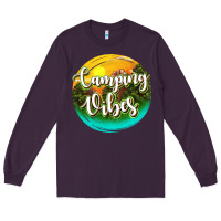 Plum camping vibes Long Sleeve Tee - texasbilliewilder