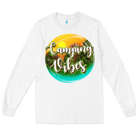 White camping vibes Long Sleeve Tee - texasbilliewilder