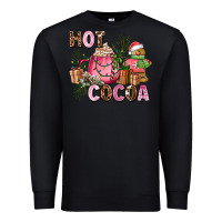 Black hot cocoa Premium Sweatshirt - AdoDesignShop