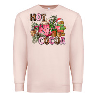 Pale Pink hot cocoa Premium Sweatshirt - AdoDesignShop