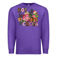 Purple hot cocoa Premium Sweatshirt - AdoDesignShop