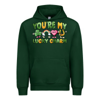 Forest Green you're my lucky charm Urban Hoodie - MaliasSmallBusiness