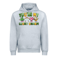 Heather Grey you're my lucky charm Urban Hoodie - MaliasSmallBusiness