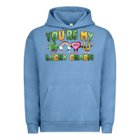 Pigment Pebble Blue you're my lucky charm Urban Hoodie - MaliasSmallBusiness