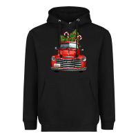Black christmas trees truck Heavyweight Hoodie - FaDigitalArtStudio