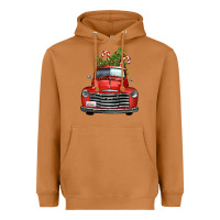 Christmas Trees Truck Heavyweight Hoodie | Teevron