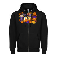 Black basketball coffee cups Zipper Hoodie - Zillion Design Studio