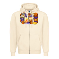 Sandshell basketball coffee cups Zipper Hoodie - Zillion Design Studio