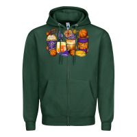Sports Green basketball coffee cups Zipper Hoodie - Zillion Design Studio