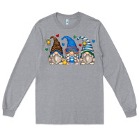 Heather Grey lacrosse gnomes Long Sleeve Tee - Zillion Design Studio