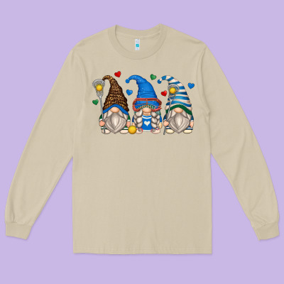 Lacrosse Gnomes Long Sleeve Tee Designed By Zillion Design Studio