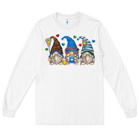 White lacrosse gnomes Long Sleeve Tee - Zillion Design Studio