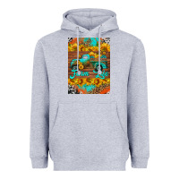 Heather Grey farm life and truck air freshener Heavyweight Hoodie - HRA Design Shop