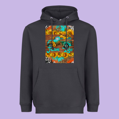 Farm Life And Truck Air Freshener Heavyweight Hoodie Designed By Hra Design Shop