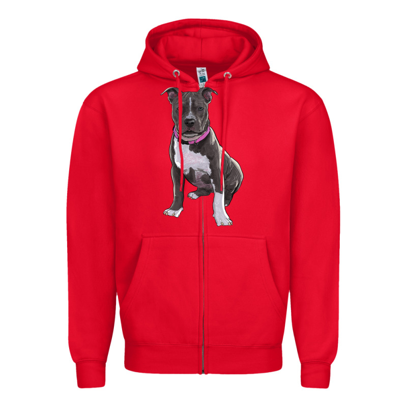 Pitbull Zipper Hoodie by RanaPortraitStore | Teevron