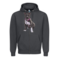 Smoke pitbull Zipper Hoodie - RanaPortraitStore