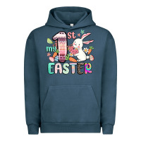 Pigment Midnight Navy my first easter Urban Hoodie - MaliasSmallBusiness