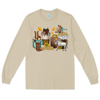 Mushroom coffee cups horses Long Sleeve Tee - texasbilliewilder