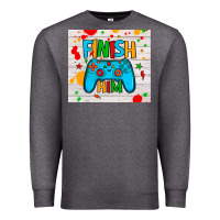 Charcoal Heather finish him Premium Sweatshirt - JahusDesignShop