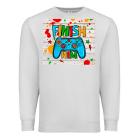 Dove Grey finish him Premium Sweatshirt - JahusDesignShop