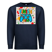 Navy finish him Premium Sweatshirt - JahusDesignShop