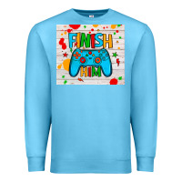 Ocean Blue finish him Premium Sweatshirt - JahusDesignShop
