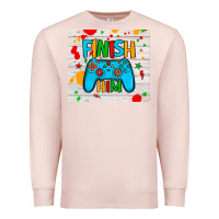 Pale Pink finish him Premium Sweatshirt - JahusDesignShop
