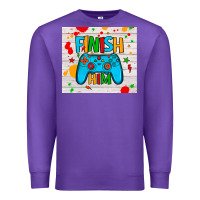 Purple finish him Premium Sweatshirt - JahusDesignShop