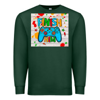 Sports Green finish him Premium Sweatshirt - JahusDesignShop