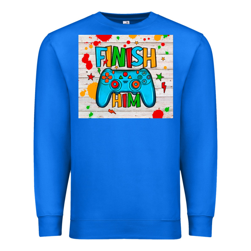 Finish Him Premium Sweatshirt by JahusDesignShop | Teevron